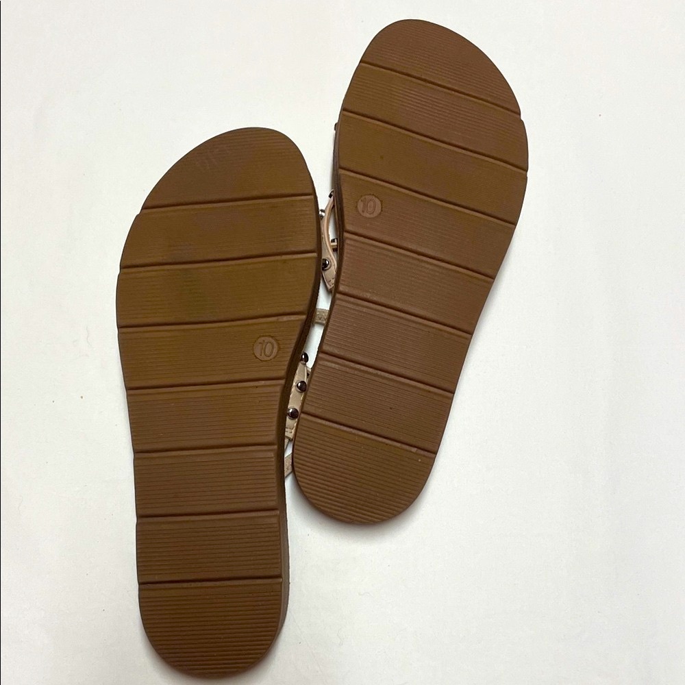Women's Cushionaire Tan Sandals - Picture 2 of 3